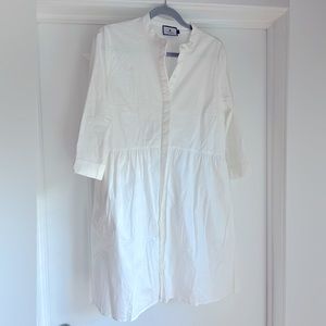 White Tuckernuck Shirt Dress